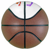 SlipperyJoe's Pride Frog-Figur Lebhaft farbig Basketball (Rechts)
