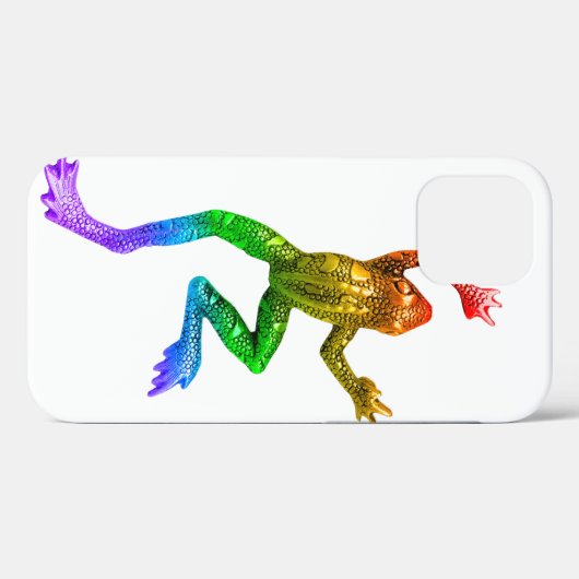 SlipperyJoe's Pride Frog-Figur Lebhaft farbig Case-Mate iPhone Hülle (Rückseite (Horizontal))