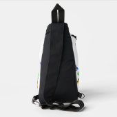 SlipperyJoe's Pride Frog-Figur Lebhaft farbig Crossbody Bag (Rückseite)