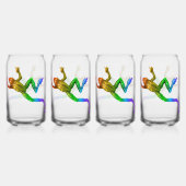 SlipperyJoe's Pride Frog-Figur Lebhaft farbig Dosenglas (Vorderseite)