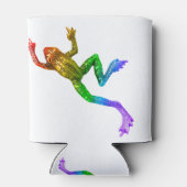 SlipperyJoe's Pride Frog-Figur Lebhaft farbig Dosenkühler (Rückseite)