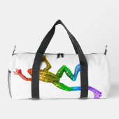 SlipperyJoe's Pride Frog-Figur Lebhaft farbig Duffle Bag (Rückseite)