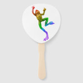 SlipperyJoe's Pride Frog-Figur Lebhaft farbig Fächer (Rückseite)