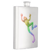 SlipperyJoe's Pride Frog-Figur Lebhaft farbig Flachmann (Rechts)