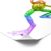 SlipperyJoe's Pride Frog-Figur Lebhaft farbig Fotodruck (Ecke)
