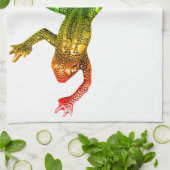 SlipperyJoe's Pride Frog-Figur Lebhaft farbig Geschirrtuch (Gefaltet)