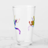 SlipperyJoe's Pride Frog-Figur Lebhaft farbig Glas (Links)