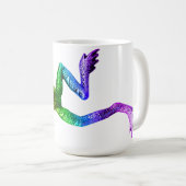 SlipperyJoe's Pride Frog-Figur Lebhaft farbig Kaffeetasse (VorderseiteRechts)