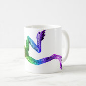 SlipperyJoe's Pride Frog-Figur Lebhaft farbig Kaffeetasse (VorderseiteRechts)