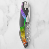 SlipperyJoe's Pride Frog-Figur Lebhaft farbig Kellnermesser (Rückseite)