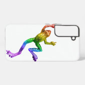 SlipperyJoe's Pride Frog-Figur Lebhaft farbig Samsung Galaxy Hülle (Rückseite (Horizontal))