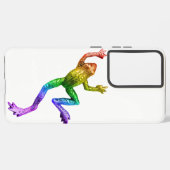SlipperyJoe's Pride Frog-Figur Lebhaft farbig Samsung Galaxy Hülle (Linke Seite)