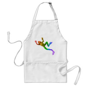 SlipperyJoe's Pride Frog-Figur Lebhaft farbig Schürze