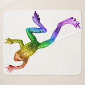 SlipperyJoe's Pride Frog-Figur Lebhaft farbig Sherpadecke (Vorderseite (Horizontal))