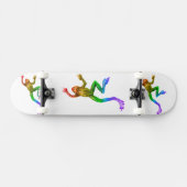 SlipperyJoe's Pride Frog-Figur Lebhaft farbig Skateboard (Horizontal)