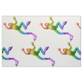 SlipperyJoe's Pride Frog-Figur Lebhaft farbig Stoff (Fat Quarter (45,7 x 55,9 cm))