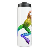 SlipperyJoe's Pride Frog-Figur Lebhaft farbig Thermosbecher (Vorderseite)