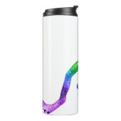 SlipperyJoe's Pride Frog-Figur Lebhaft farbig Thermosbecher (Nach links gedreht)