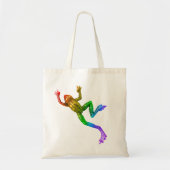 SlipperyJoe's Pride Frog-Figur Lebhaft farbig Tragetasche (Vorne)