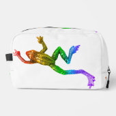 SlipperyJoe's Pride Frog-Figur Lebhaft farbig Waschbeutel (Vorderseite)