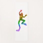 SlipperyJoe's Pride Frog-Figur Lebhaft farbig Yogamatte (Vorderseite)