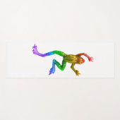 SlipperyJoe's Pride Frog-Figur Lebhaft farbig Yogamatte (Vorderseite (Horizontal))