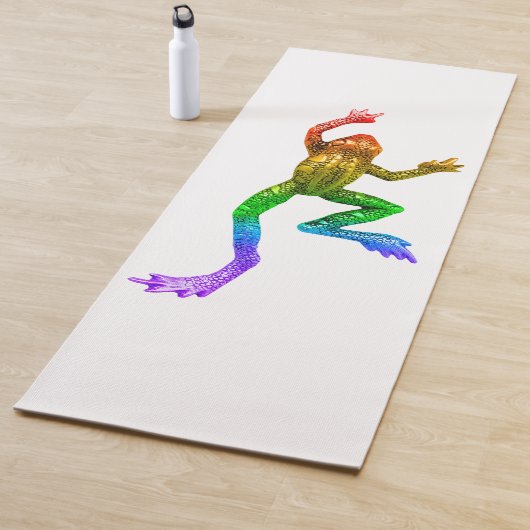 SlipperyJoe's Pride Frog-Figur Lebhaft farbig Yogamatte (Beispiel)