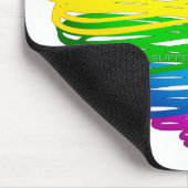 SlipperyJoe's Pride Heart Scribbles Herzform Mousepad (Ecke)