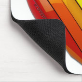 SlipperyJoe's Pride Herz Slices geformt Hochglanz- Mousepad (Ecke)