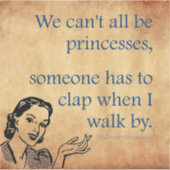 SlipperyJoe's Princess-Klaps, der lustige 50er-Vin Aufkleber (Vorderseite)