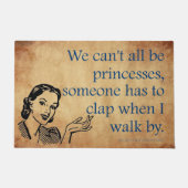 SlipperyJoe's Princess-Klaps, der lustige 50er-Vin Fußmatte (Vorderseite)