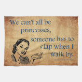 SlipperyJoe's Princess-Klaps, der lustige 50er-Vin Geschirrtuch (Horizontal)