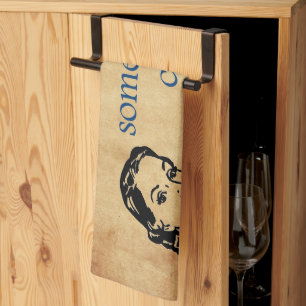 SlipperyJoe's Princess-Klaps, der lustige 50er-Vin Geschirrtuch