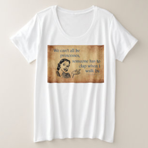 SlipperyJoe's Princess-Klaps, der lustige 50er-Vin Große Größe T-Shirt
