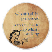 SlipperyJoe's Princess-Klaps, der lustige 50er-Vin Keramikknauf (Vorderseite)