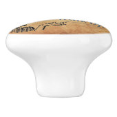 SlipperyJoe's Princess-Klaps, der lustige 50er-Vin Keramikknauf (Seitenansicht)