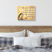 SlipperyJoe's Princess-Klaps, der lustige 50er-Vin Leinwanddruck (Insitu (Schlafzimmer))