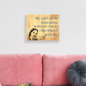 SlipperyJoe's Princess-Klaps, der lustige 50er-Vin Leinwanddruck (Insitu (Wohnzimmer))