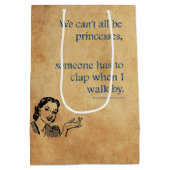 SlipperyJoe's Princess-Klaps, der lustige 50er-Vin Mittlere Geschenktüte (Rückseite)