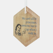 SlipperyJoe's Princess-Klaps, der lustige 50er-Vin Ornament Aus Glas (Vorderseite Links)