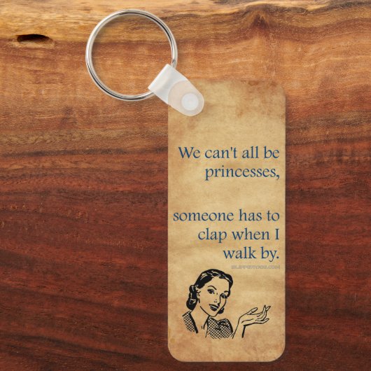 SlipperyJoe's Princess-Klaps, der lustige 50er-Vin Schlüsselanhänger (Vorderseite)