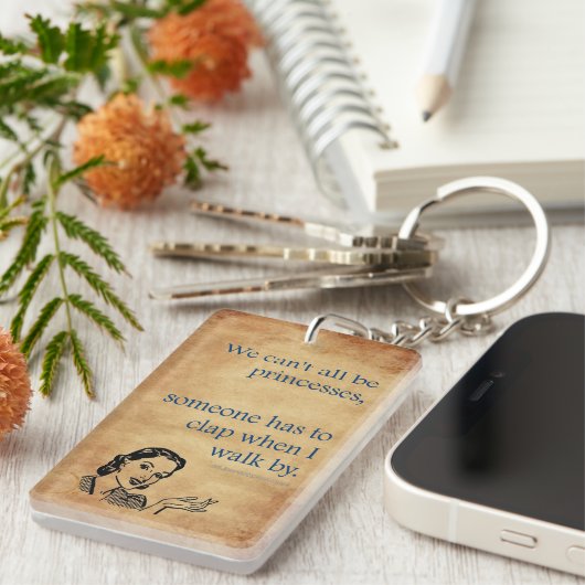 SlipperyJoe's Princess-Klaps, der lustige 50er-Vin Schlüsselanhänger (Vorderseite rechts)