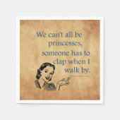 SlipperyJoe's Princess-Klaps, der lustige 50er-Vin Serviette (Vorderseite)