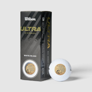 SlipperyJoe's Prinzessinnen klatschen Vintage-Plak Golfball