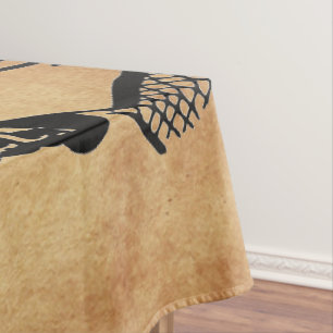 SlipperyJoe's Prinzessinnen klatschen Vintage-Plak Tischdecke