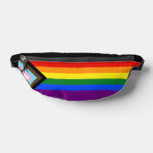 SlipperyJoe's Progress Pride Flag Gay-Geschenke LG Bauchtasche (Ablage )