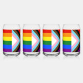 SlipperyJoe's Progress Pride Flag Gay-Geschenke LG Dosenglas (Links)
