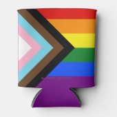 SlipperyJoe's Progress Pride Flag Gay-Geschenke LG Dosenkühler (Vorderseite)