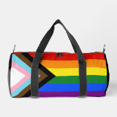 SlipperyJoe's Progress Pride Flag Gay-Geschenke LG Duffle Bag (Rückseite)