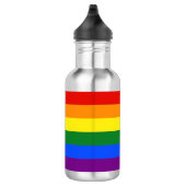 SlipperyJoe's Progress Pride Flag Gay-Geschenke LG Edelstahlflasche (Rechts)